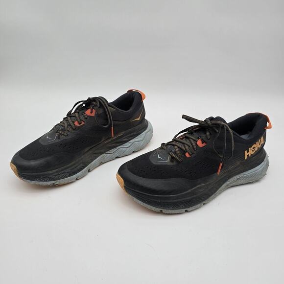 Hoka Stinson ATR 6 Mens 10.5 Black Blue Orange Shoes Sneaker Athletic Training - Picture 5 of 13